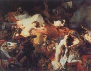 Eugene Delacroix Death of Sardanapalus France oil painting artist